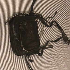 Almost New leather cross body bag